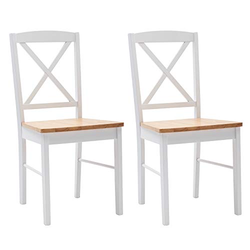 Modern Wooden Dining Chairs, Set of 2, for Kitchen/Dining Room
