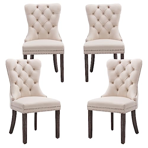 Civama Velvet Nikki Dining Chairs, Set of 4