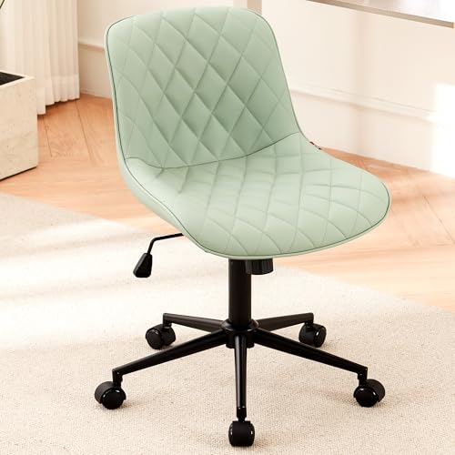 Armless Home Office Chair with Wheels - Mint