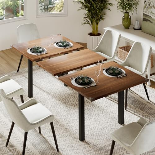 Feonase 63 Extendable Dining Table: Modern Farmhouse Style for Small Spaces