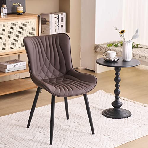 Modern Dining Chairs Set of 2 Upholstered for Kitchen, Dining Room, Bedroom