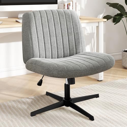 Comfortable Armless Office Chair with Swivel Feature and Height Adjustable