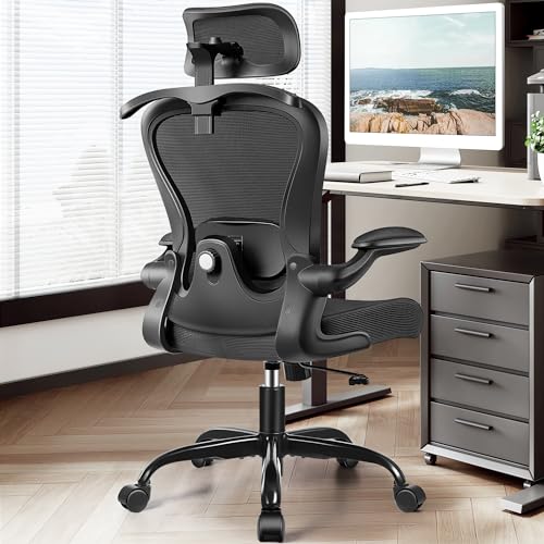 Ergonomic Office Chair with 3D Lumbar Support and Headrest